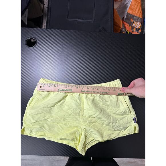 Patagonia Barely Baggies Shorts Yellow Womens Medium Hiking Outdoors Nylon - Picture 6 of 11